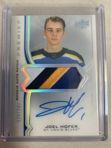 2020-21 Upper Deck Premier - Acetate Rookie Auto Patch #AR-HO Joel Hofer /249