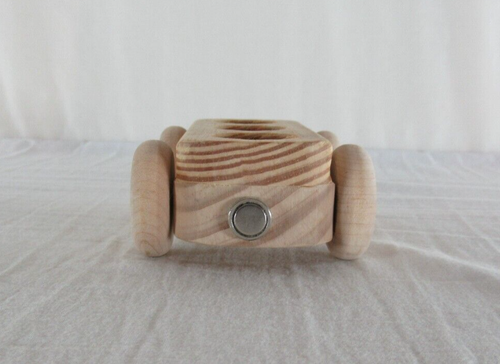 Little People Compatible Wooden Magnetic Passenger Train Car Unbranded Vintage - Picture 3 of 8