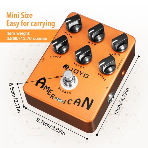 JOYO American Sound Amp Simulator Guitar Pedal Original to Overdrive (Opened) - Picture 8 of 10