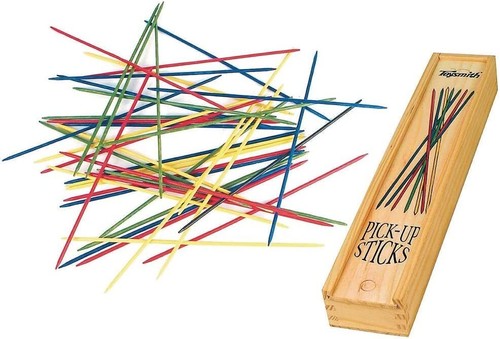 Pick-Up Sticks with Wooden Storage Box - Classic Game for Kids of All Ages - Picture 2 of 2