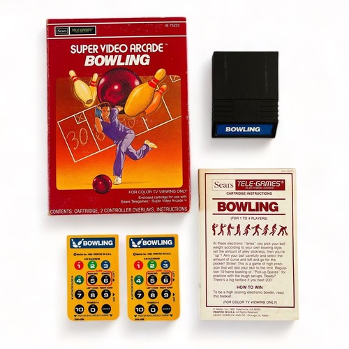 Sears Tele-Games Bowling VTG 1980 Video Game for Intellivision 49 75223