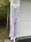 NWT Talbots Gorgeous White Lavender Green Floral Lined Maxi Dress 20W 2X