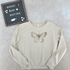 RYLEE + CRU Butterfly Sweater Sweatshirt Size 12-14Y