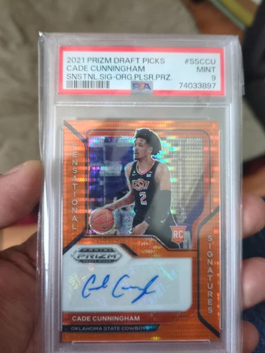 2021 Sensational Signatures Cade Cunningham Orange Puls. Auto /19 RARE