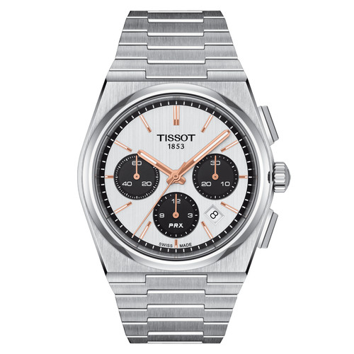 Tissot PRX Automatic Chronograph 42 MM SS Silver Dial Watch T137.427.11.011.00