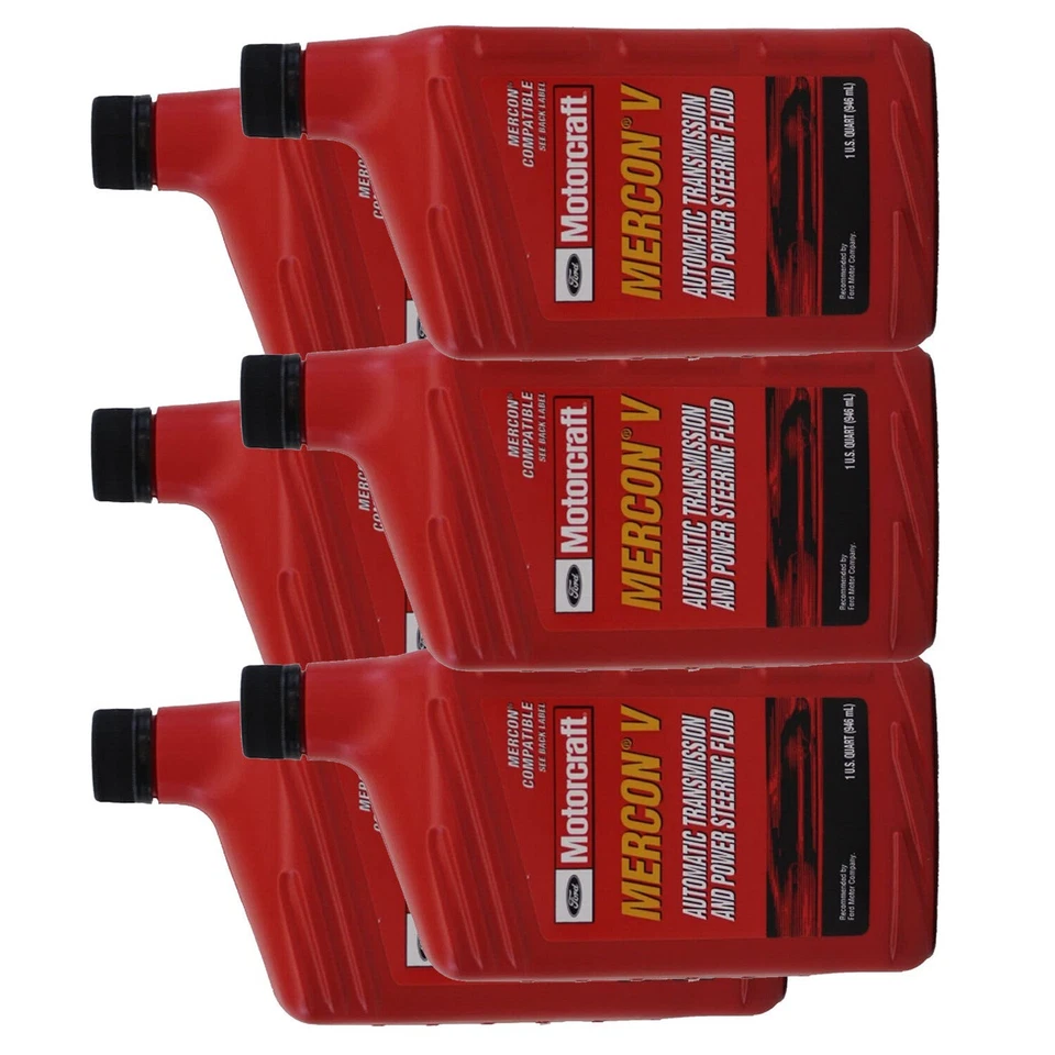 Motorcraft Transmission Fluid 6 Quarts Mercon V FNR5 AT XT5QMC For Ford - Image 2 of 4