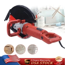 14" Concrete Saw Electric Demo Saw Concrete Saw Cutter Wet Dry Masonry Cut Saw