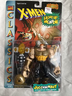 TOY BIZ 1996 X-Men Classics JUGGERNAUT Action Figure Light-Up