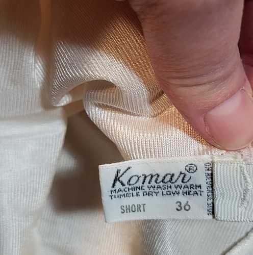 Vintage Komar Off White Nylon Full Slip Lace Size 36 Short Made in USA - Picture 6 of 10