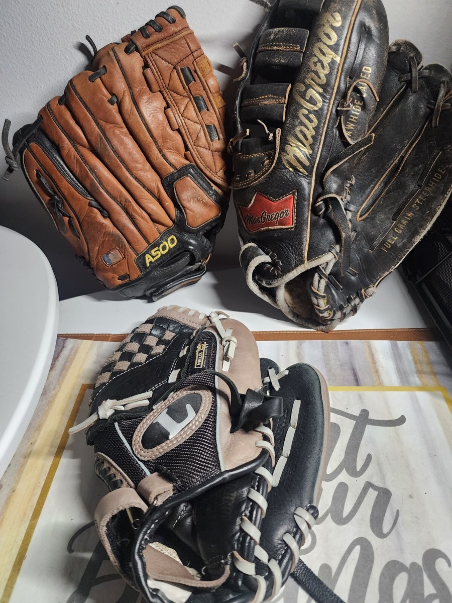Lot of 3 Baseball Gloves | eBay