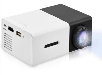 EEEKit 1080p Portable LED Mini Projector - Black/White