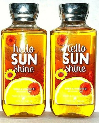 2 HELLO SUN SHINE Shower Gel Bath & Body Works 10 oz