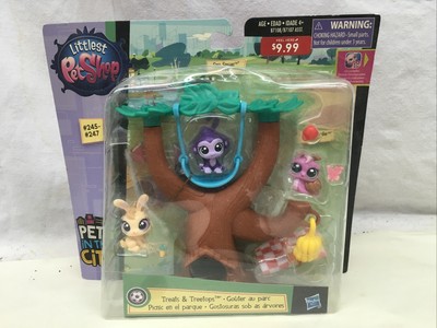 Littlest Pet Shop Treats & Treetops Pets in the City 245-247 Monkey Snail Bunny