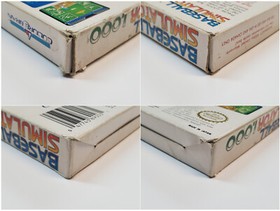 Baseball Simulator 1.000 Nintendo NES Box and Manual Only *