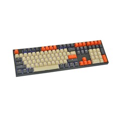 Beige Orange Carbon Shine Through Double Shot PBT OEM Profile Keycap Set