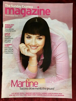 EXPRESS ON SUNDAY mag 14-Nov-1999 MARTINE McCUTCHEON Martha Fiennes Marc Anthony