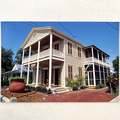 #ad Donkey Milk House Museum Key West Florida Vintage Postcard 1866 Historic House $4.99