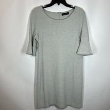 Tahari | Women’s Gray Sheath Dress Ruffle Sleeve