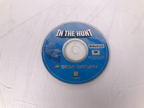🔥In the Hunt (Sega Saturn, 1995, Kokopeli) 🔥Authentic Disc 🔥 Disc & Manual - Picture 5 of 8