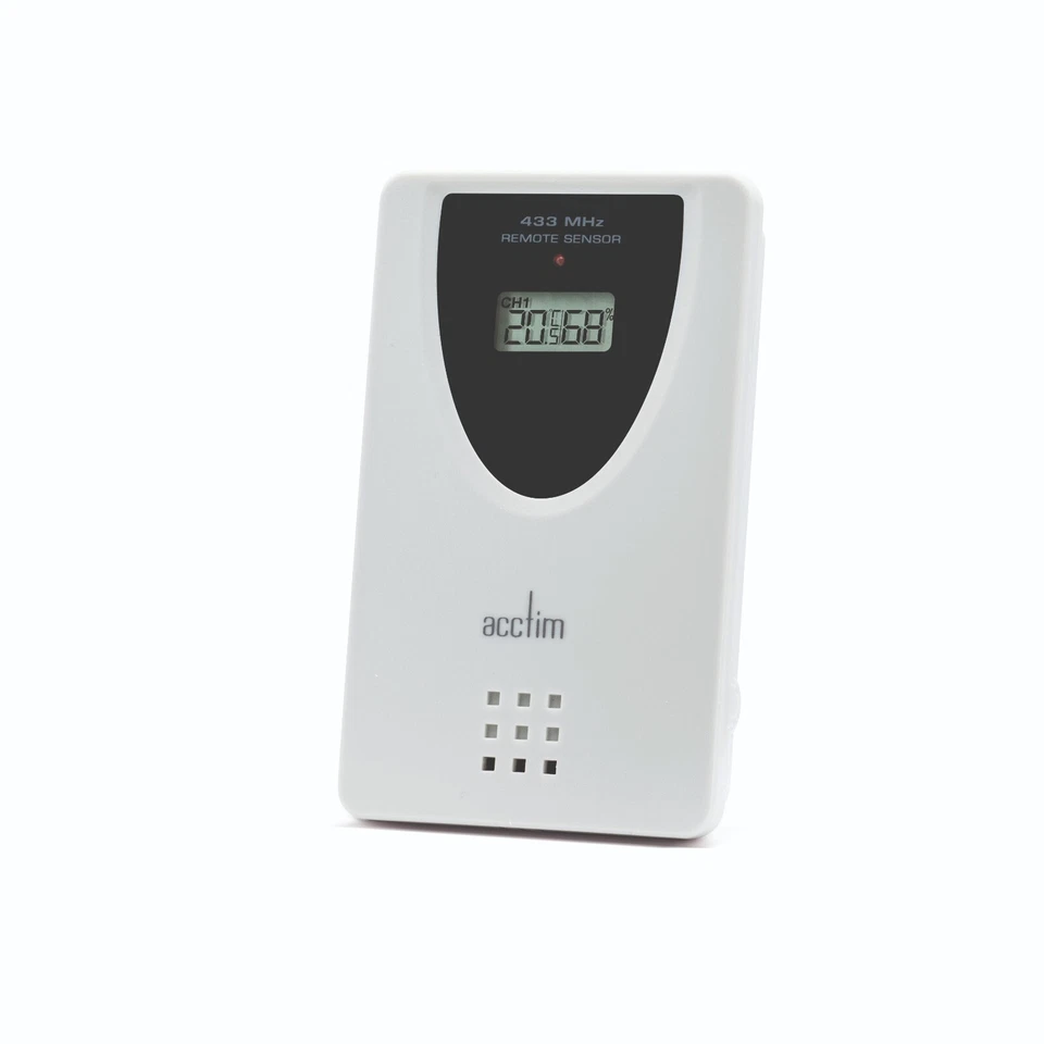 Acctim Ermir 6 in 1 Barometric Weather Station Outdoor Sensor VA Display Grey - Image 2 of 2