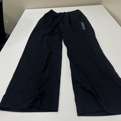 Uniqlo Wide-Fit Pleated Pants Black Size S | eBay display picture 1