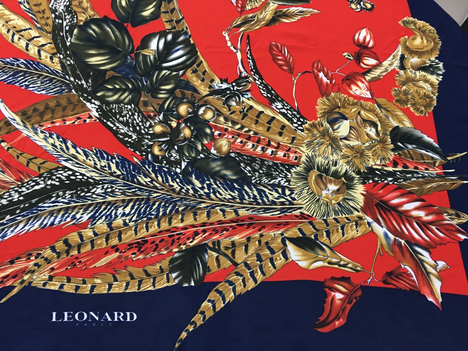 Authentic LEONARD PARIS Assorted Leaf Design On N… - image 5