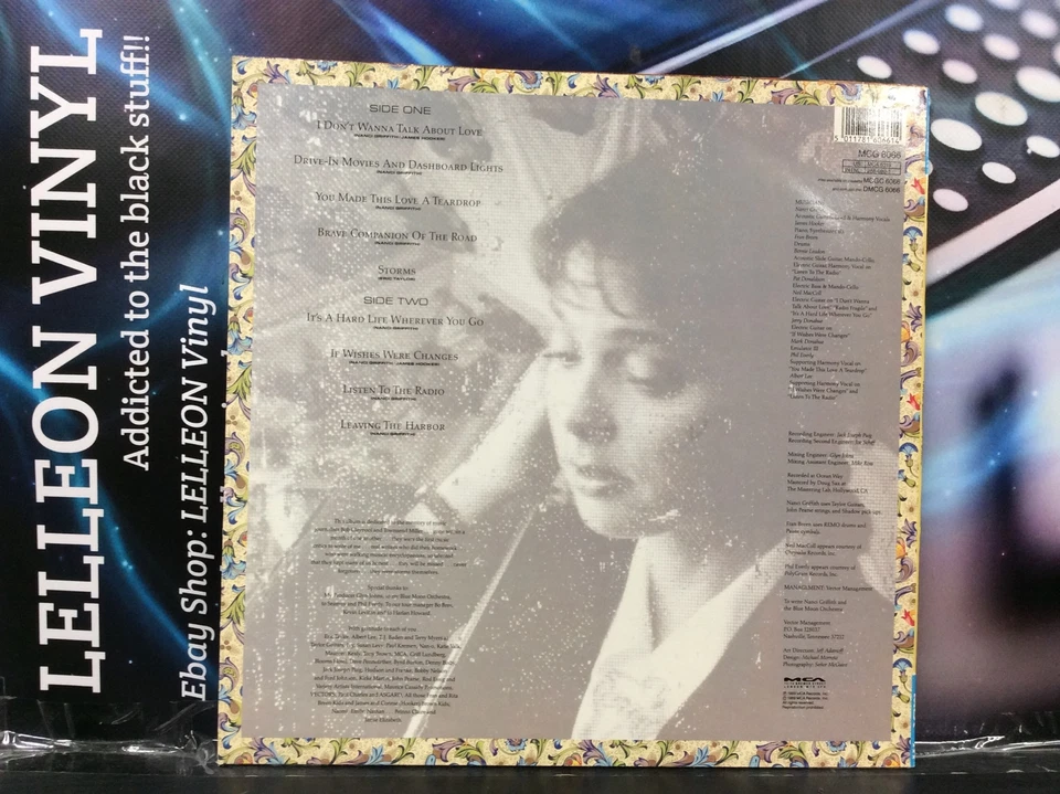 Nanci Griffith Storms LP Album Vinyl Record MCG6066 A1/B1 Country Folk 80’s - Image 2 of 4