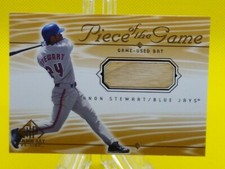 Shannon Stewart 2000 SP Piece of the Game GAME-USED BAT #SS Toronto Blue Jays