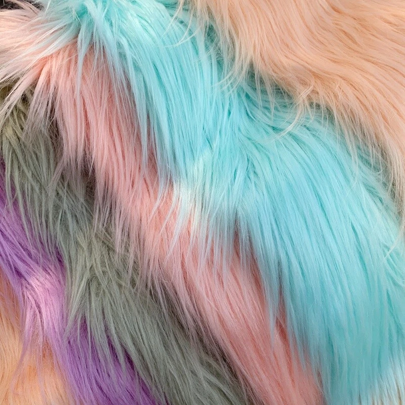 Faux Fur Fabric 8CM Long Fluffy DIY Material Sewing Toy Doll Hair 25 45CM - Image 3 of 4