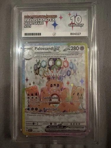 Pallosand Ex 221/191 Surging Sparks Secret Rare Ace 10