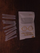 YR Soft Silicone Eyeglasses Temple Tips Sleeve Retainer, Medium, Clear