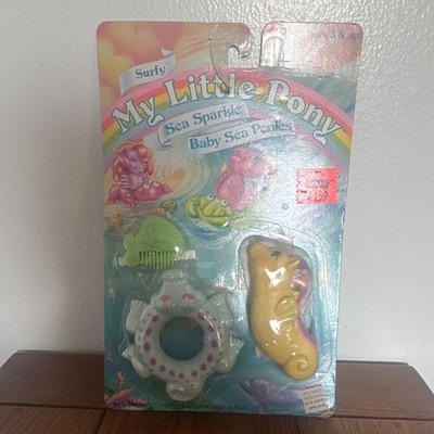 My Little Pony Sea Sparkle Baby Sea Ponies Surfy Set w/ Seahorse, Mirror, Comb