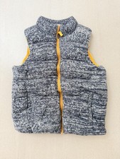 Hanna Andersson Knit Vest US 14-16/160cm Blue Heathered Unisex Thick Insulated
