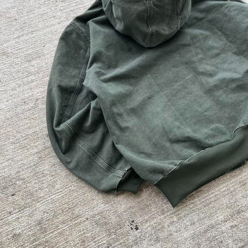 Carhartt Jacket Mens XL J25 Mos Green Duck Canvas Lined Workwear Vintage Coat - Picture 5 of 8