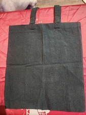 15 X 16 Dark Green Canvas Craft Bags 12ct