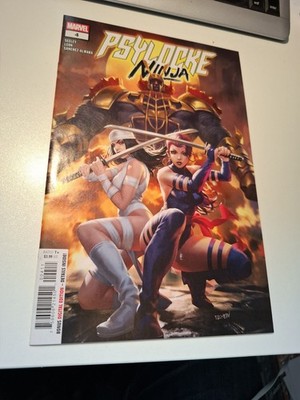 US MARVEL  PSYLOCKE NINJA #4  COVER VARIANT BY  DERRICK CHEW