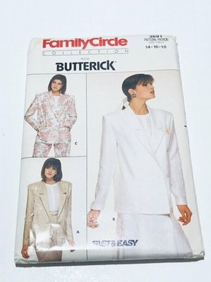 Vintage 1980s Butterick Sewing Pattern 3691 Misses Jacket Size 14-18 | eBay