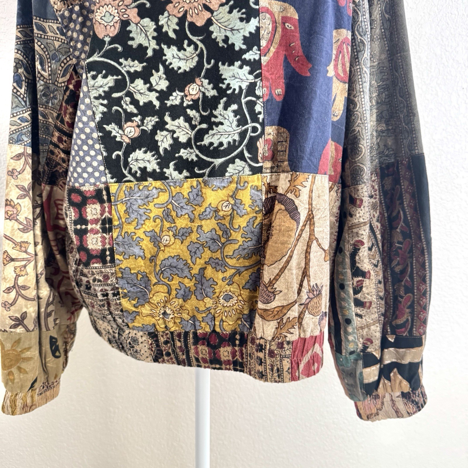 Sacred Threads Patchwork Jacket M/L Boho Festival… - image 11