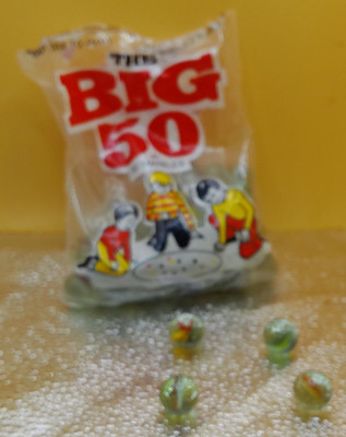 The Big 50 marbles vintage toy
