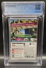 Pokemon Legends: Z-A CGC 10 A++ Perfect Graded Switch Factory Sealed 1st Print
