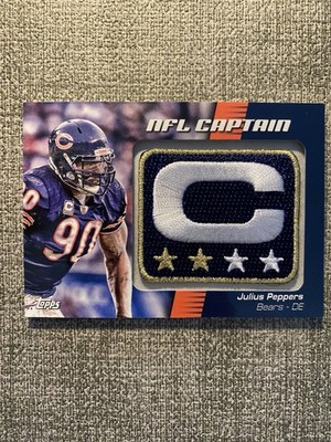 2012 Julius Peppers Topps NFL Captains Patches - Chicago Bears