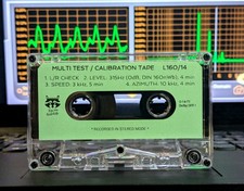 MULTI Test/Calibration tape for decks mfd. before 1981. L/R 160nWb speed azimuth