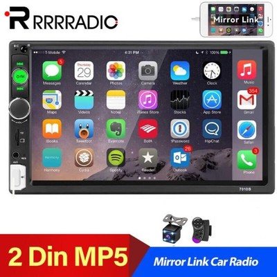 7'' 2Din Autoradio Stereo Bluetooth USB FM TF AUX IOS/Android MP5 Player + Kamera