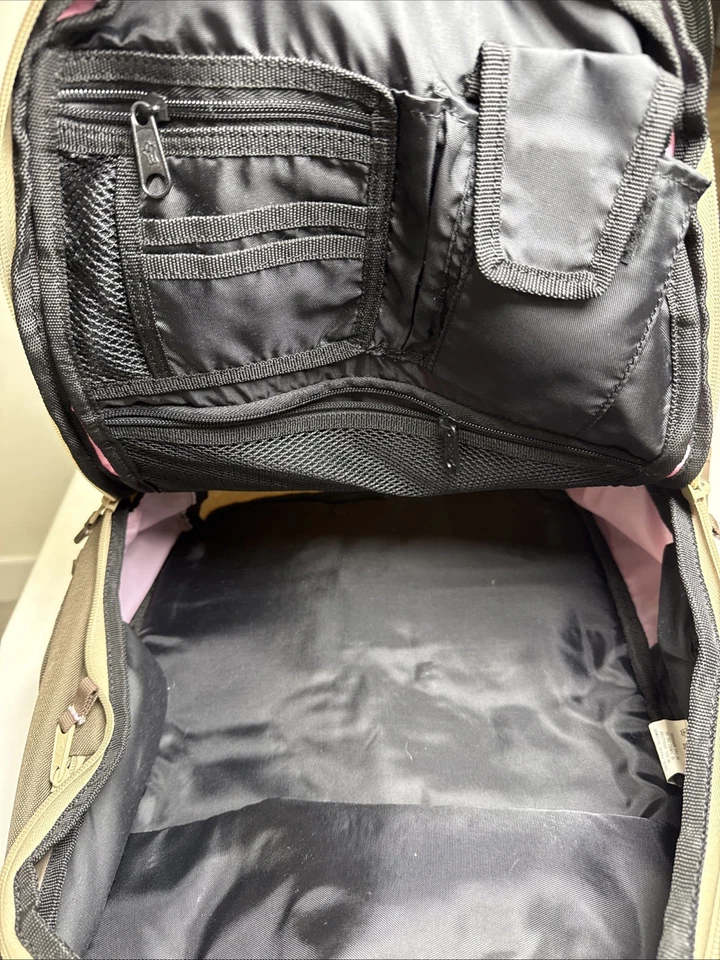 Fox Racing Mochila Senderismo Bolsa para Libros Viaje Laptop Mochila Rosa/Marrón Foto 3 de 4