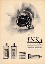 3w7913/ Alte Reklame von 1965 &ndash; INKA Hautpflege &ndash; nat&uuml;rliche Hautpflege