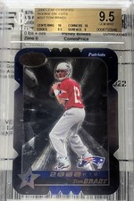 2000 LEAF CERTIFIED ROOKIE DIE-CUT TOM BRADY 1/1 BGS 9.5 38.5 points 10-10-9.5-9