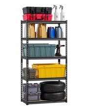 Storage Shelves, 2000 lbs, 5 Tier Garage Storage Shelving, 16" D x 32" W x