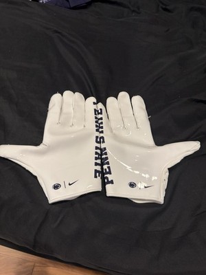 Nike Penn State Lions Team Issued Vapor Jet 7.0 Football Gloves White 2XL New