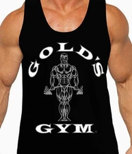 Gold’s Gym Tank Top Classic Bodybuilding Stringer Muscle Fitness Men’s Tank