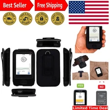 Versatile Fitted Leather Clip Case for Dexcom G6 with Lanyard & Screen Protector